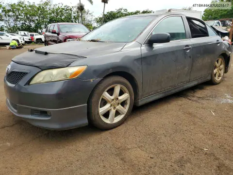 4T1BK46KX7U021617 — 2007 Toyota Camry, Задняя часть, фото до ремонта