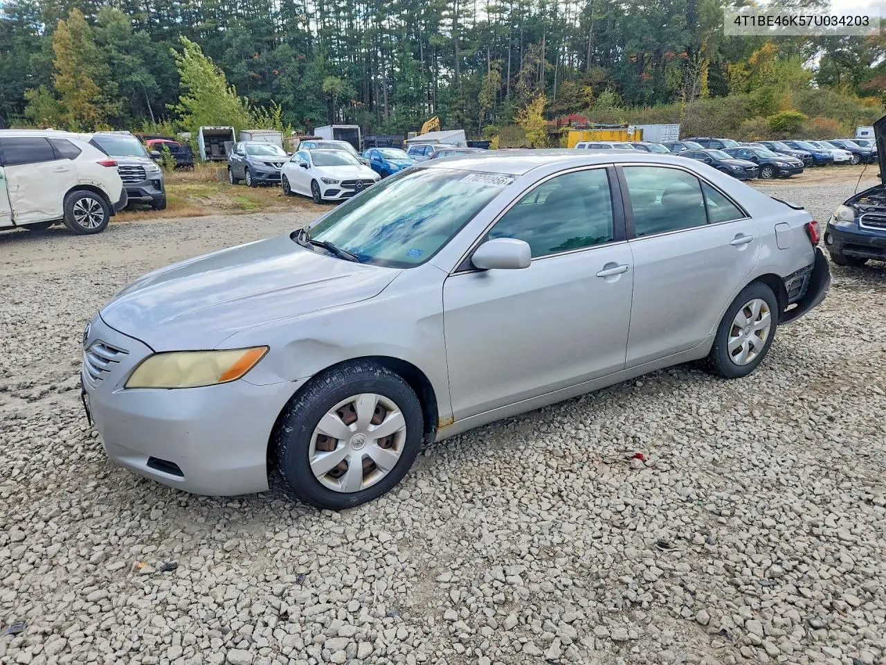 2007 Toyota Camry Ce VIN 4T1BE46K57U034203 фото 1