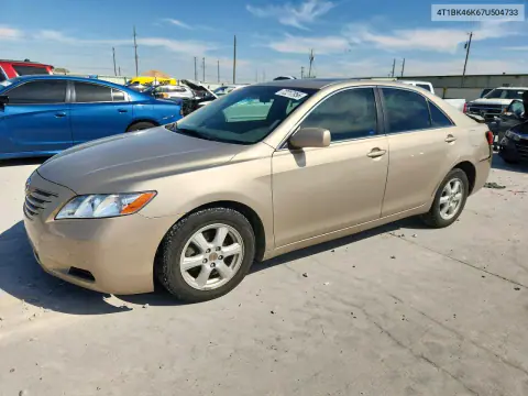 2007 Toyota Camry Le V6 VIN 4T1BK46K67U504733 фото 1