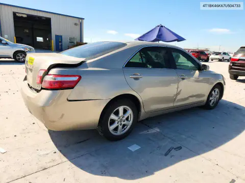 2007 Toyota Camry Le V6 VIN 4T1BK46K67U504733 фото 3