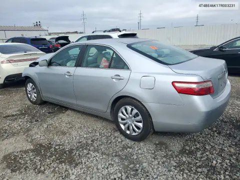2007 Toyota Camry Ce VIN 4T4BE46K17R003231 фото 2