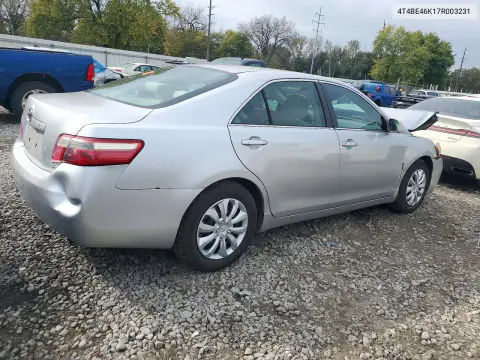 2007 Toyota Camry Ce VIN 4T4BE46K17R003231 фото 3