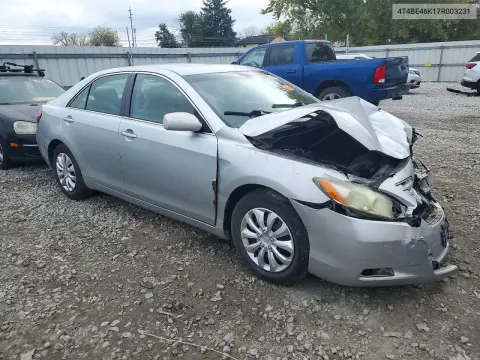 2007 Toyota Camry Ce VIN 4T4BE46K17R003231 фото 4