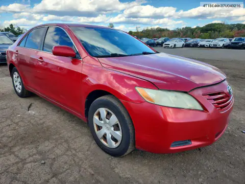 2007 Toyota Camry Le VIN 4T1BE46K07U040216 фото 4