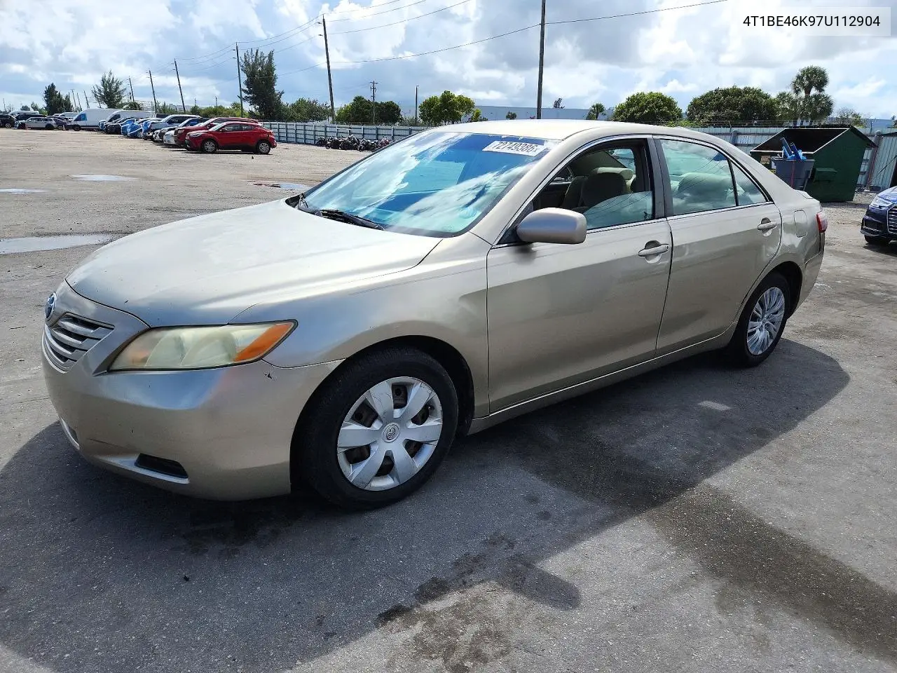 2007 Toyota Camry Le VIN 4T1BE46K97U112904 фото 1