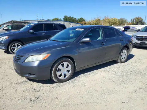 4T1BE46K17U670794 — 2007 Toyota Camry, Мелкие вмятины и царапины, фото до ремонта