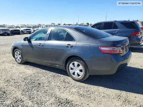 4T1BE46K17U670794 — 2007 Toyota Camry, фото 2 с аукциона Copart 15.10.2026, Мелкие вмятины и царапины