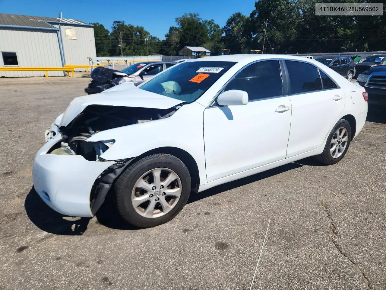 2008 Toyota Camry Le V6 VIN 4T1BK46K28U569502 фото 1