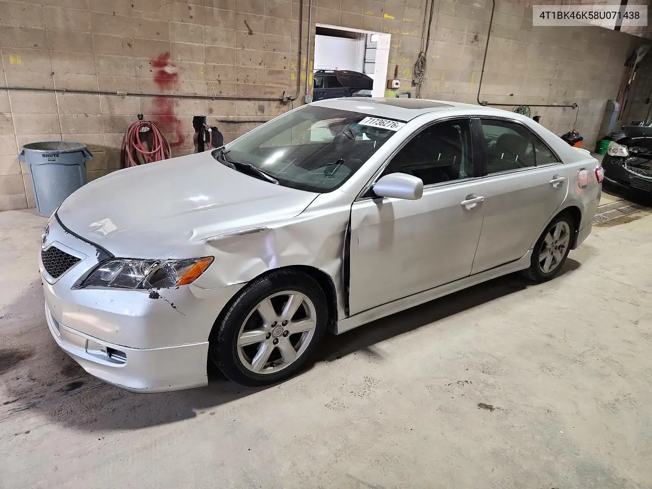 2008 Toyota Camry Se V6 VIN 4T1BK46K58U071438 фото 1