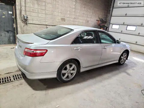 2008 Toyota Camry Se V6 VIN 4T1BK46K58U071438 фото 3