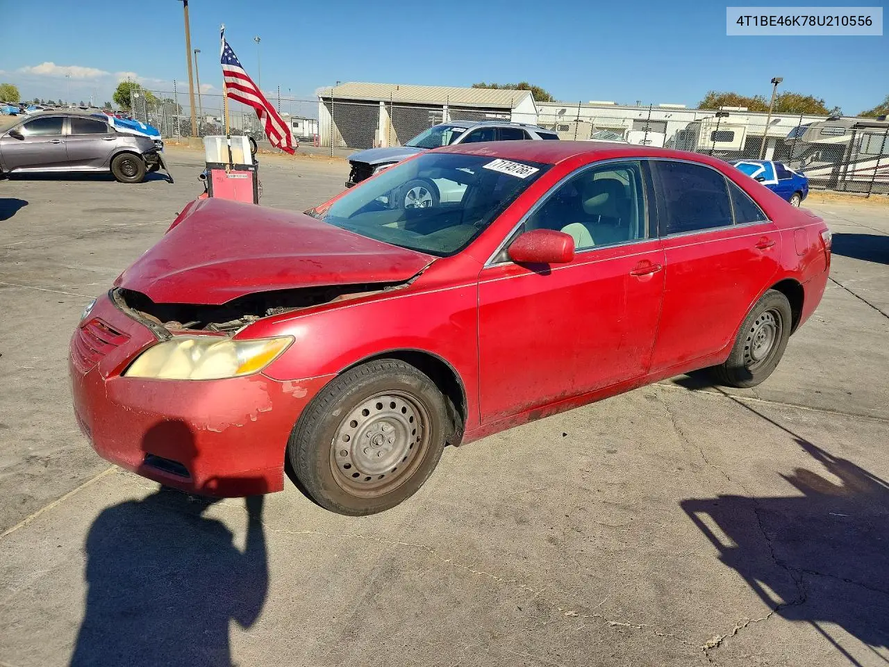 2008 Toyota Camry Le VIN 4T1BE46K78U210556 фото 1