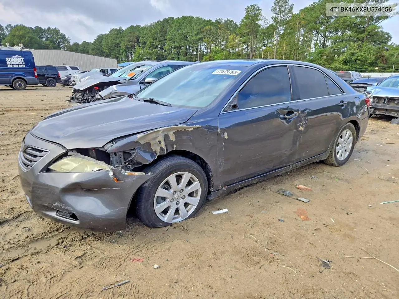 2008 Toyota Camry Xle V6 VIN 4T1BK46KX8U574656 фото 1