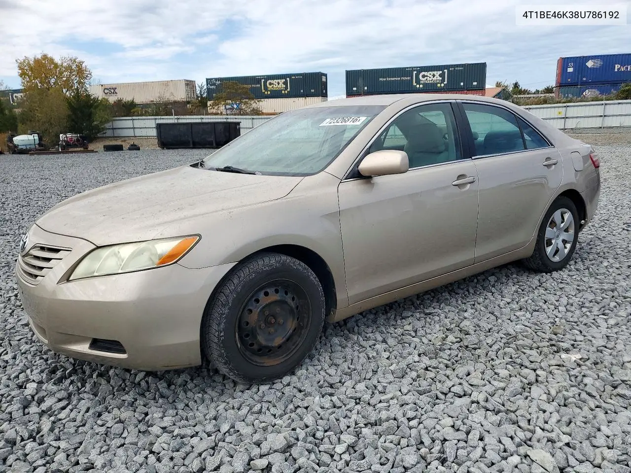 2008 Toyota Camry Le VIN 4T1BE46K38U786192 фото 1
