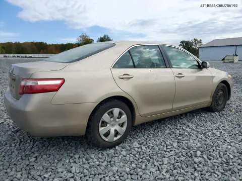 2008 Toyota Camry Le VIN 4T1BE46K38U786192 фото 3