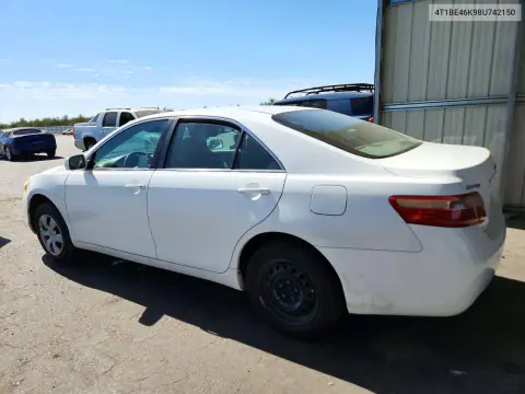 2008 Toyota Camry Le VIN 4T1BE46K98U742150 фото 2