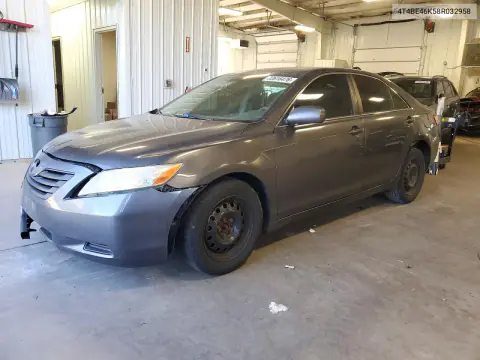 4T4BE46K58R032958 — 2008 Toyota Camry, Передняя часть, фото до ремонта