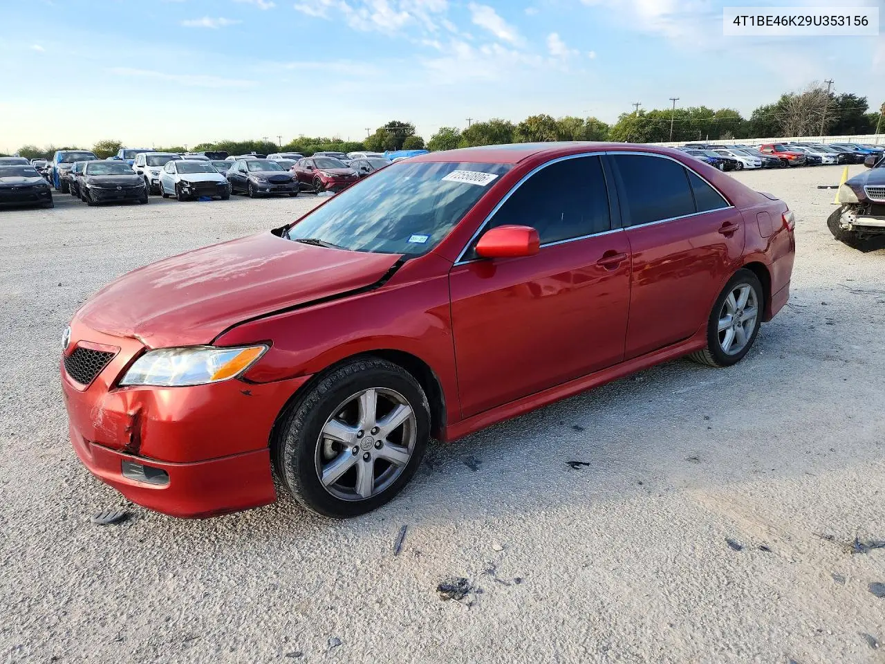 2009 Toyota Camry Se VIN 4T1BE46K29U353156 фото 1