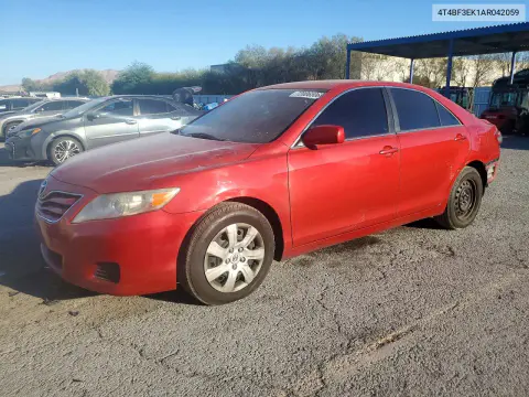 4T4BF3EK1AR042059 — 2010 Toyota Camry, Задняя часть, фото до ремонта