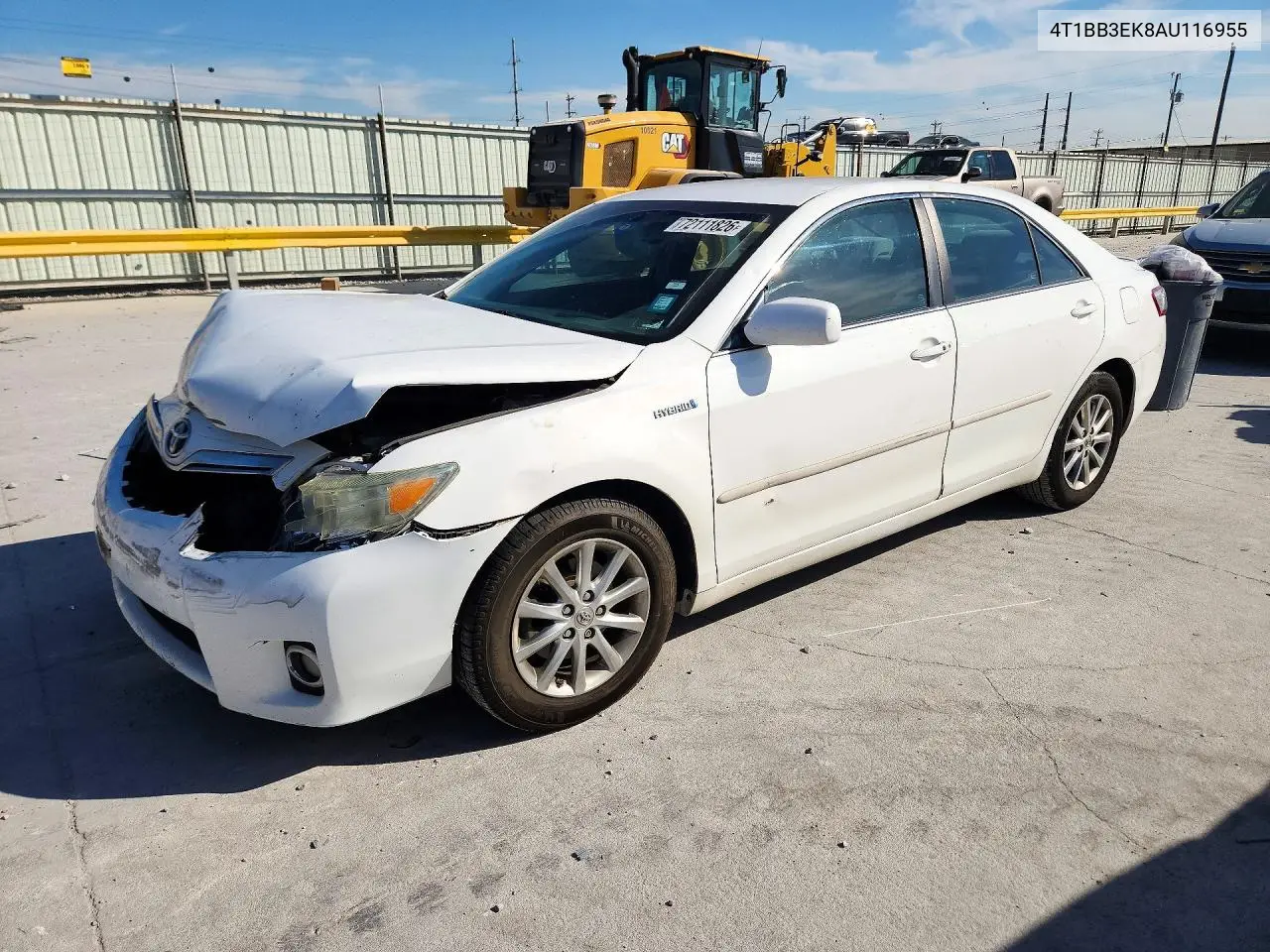 2010 Toyota Camry Hybrid VIN 4T1BB3EK8AU116955 фото 1