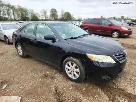 4T4BF3EK6AR045359 — 2010 Toyota Camry, фото 4 с аукциона Copart 20.10.2026, Передняя часть