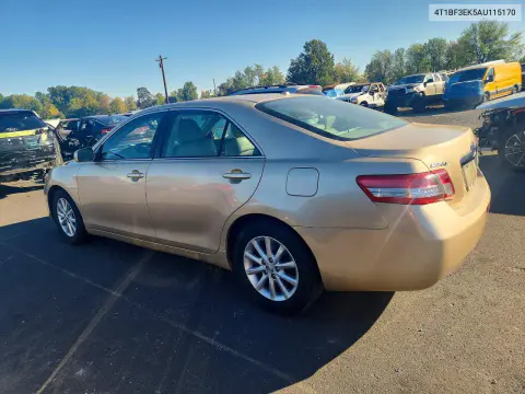 2010 Toyota Camry Xle VIN 4T1BF3EK5AU115170 фото 2