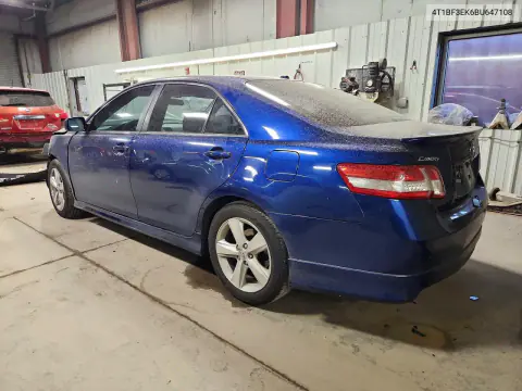 2011 Toyota Camry Se VIN 4T1BF3EK6BU647108 фото 2