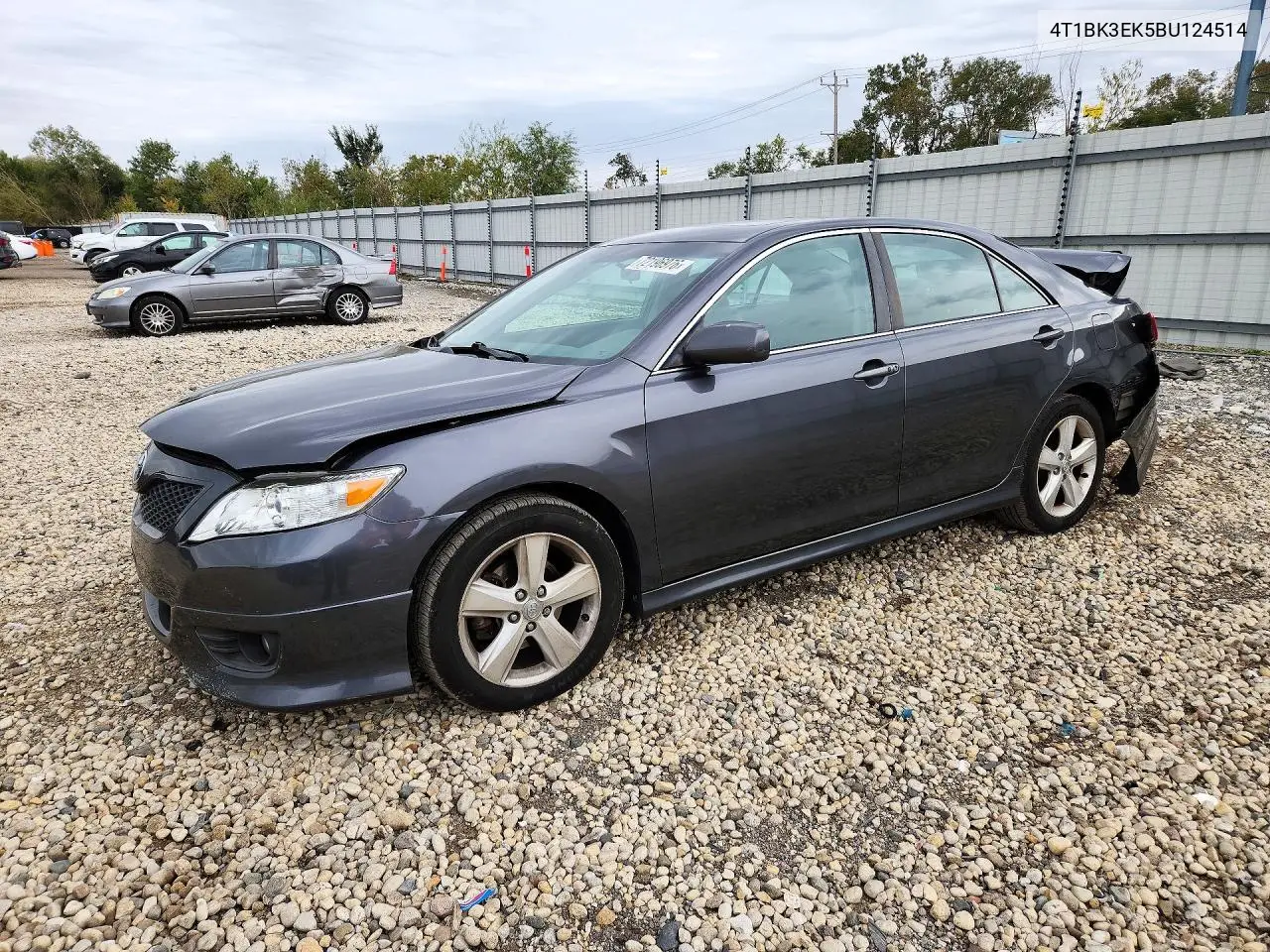 2011 Toyota Camry Se V6 VIN 4T1BK3EK5BU124514 фото 1