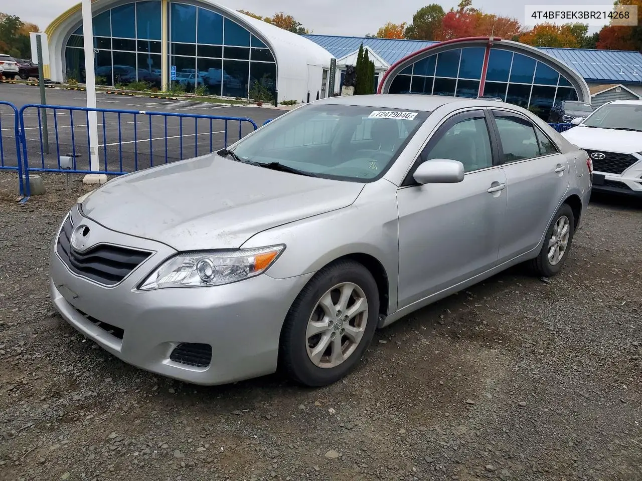 2011 Toyota Camry Le VIN 4T4BF3EK3BR214268 фото 1
