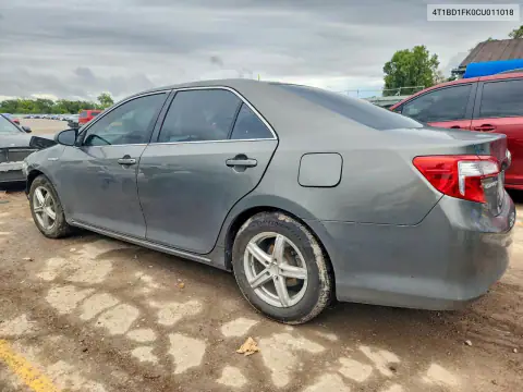 4T1BD1FK0CU011018 — 2012 Toyota Camry, фото 2 с аукциона Copart, Передняя часть