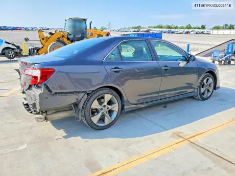 2012 Toyota Camry Se V6 VIN 4T1BK1FK4CU006118 фото 3