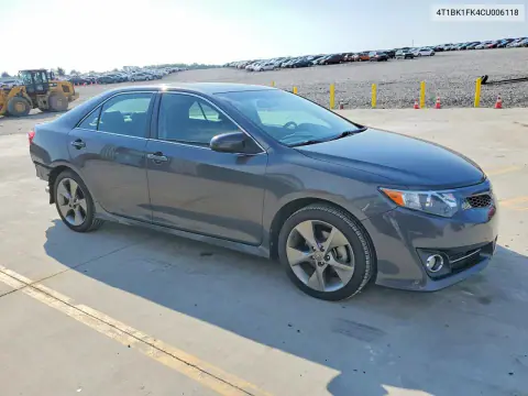 2012 Toyota Camry Se V6 VIN 4T1BK1FK4CU006118 фото 4