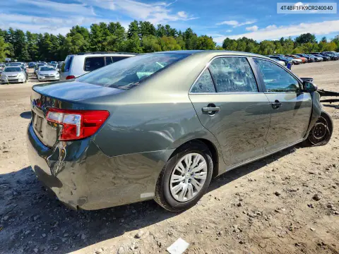 2012 Toyota Camry Le VIN 4T4BF1FK9CR240040 фото 3