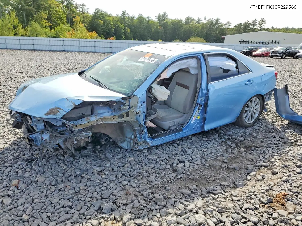 2012 Toyota Camry Xle VIN 4T4BF1FK3CR229566 фото 1