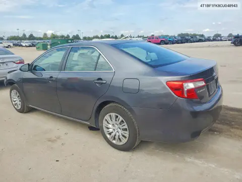 2012 Toyota Camry Le VIN 4T1BF1FK8CU048943 фото 2