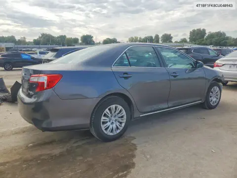 2012 Toyota Camry Le VIN 4T1BF1FK8CU048943 фото 3