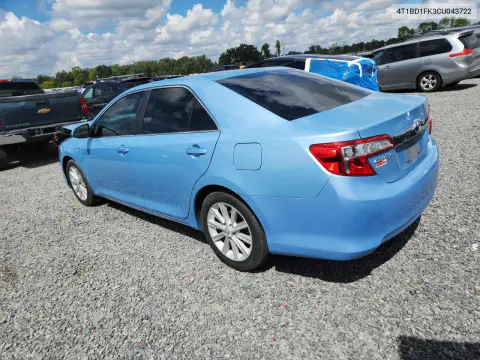 2012 Toyota Camry Hybrid Xle VIN 4T1BD1FK3CU043722 фото 2