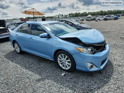 2012 Toyota Camry Hybrid Xle VIN 4T1BD1FK3CU043722 фото 4