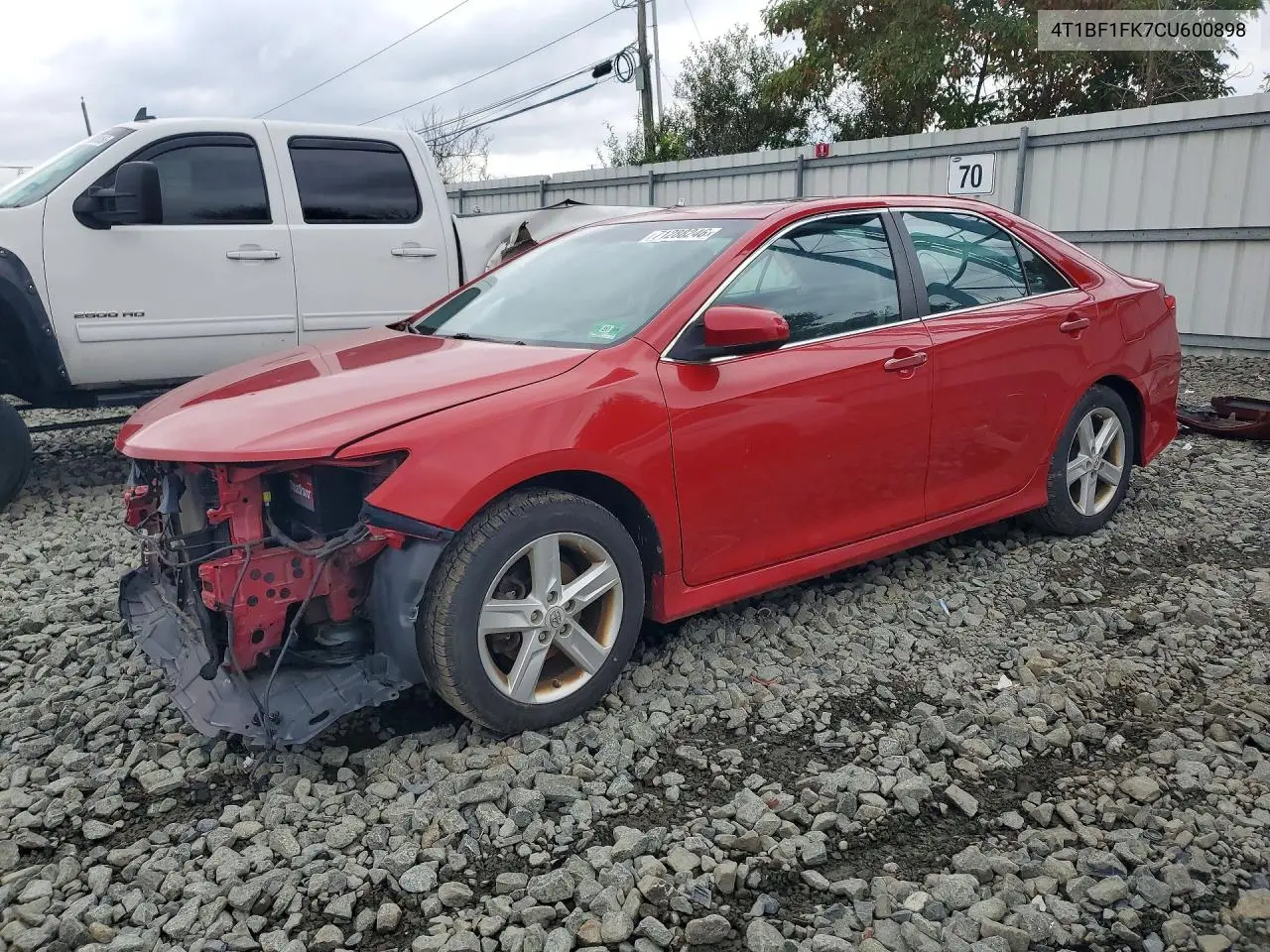 4T1BF1FK7CU600898 Toyota Camry 2012 — повреждение Передняя часть, фото до ремонта