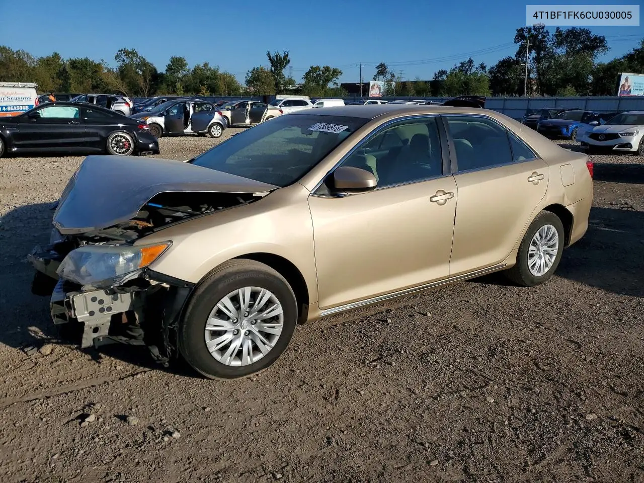 2012 Toyota Camry Le VIN 4T1BF1FK6CU030005 фото 1