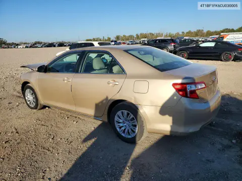 2012 Toyota Camry Le VIN 4T1BF1FK6CU030005 фото 2