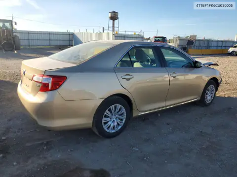 2012 Toyota Camry Le VIN 4T1BF1FK6CU030005 фото 3