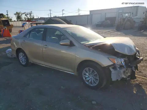 2012 Toyota Camry Le VIN 4T1BF1FK6CU030005 фото 4