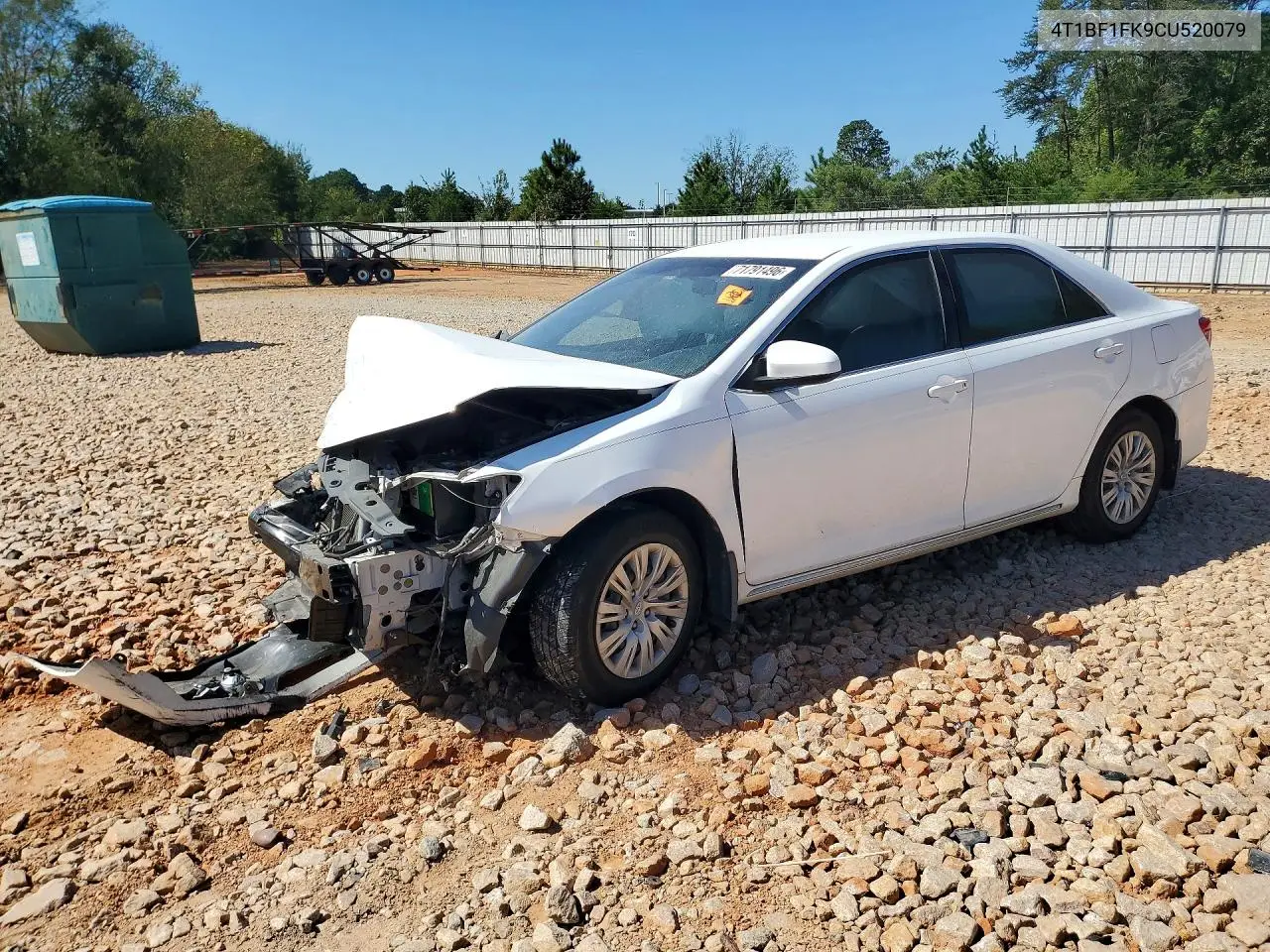 2012 Toyota Camry Le VIN 4T1BF1FK9CU520079 фото 1