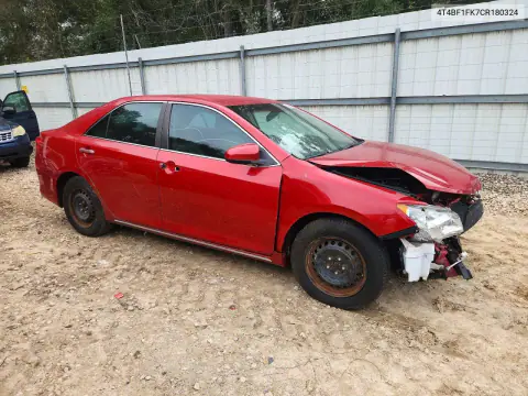 2012 Toyota Camry Le VIN 4T4BF1FK7CR180324 фото 4