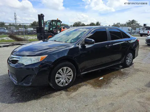 2012 Toyota Camry Le VIN 4T1BF1FK7CU103818 фото 1