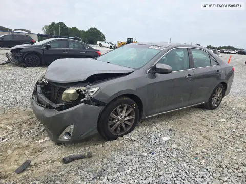 4T1BF1FK0CU585371 — 2012 Toyota Camry, Передняя часть, фото до ремонта