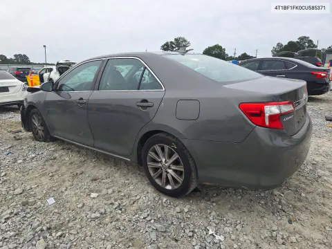 2012 Toyota Camry Xle VIN 4T1BF1FK0CU585371 фото 2
