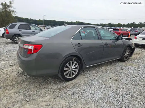 2012 Toyota Camry Xle VIN 4T1BF1FK0CU585371 фото 3