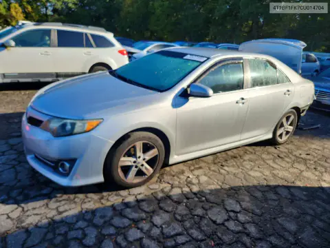 4T1BF1FK7CU014704 — 2012 Toyota Camry, Задняя часть, фото до ремонта