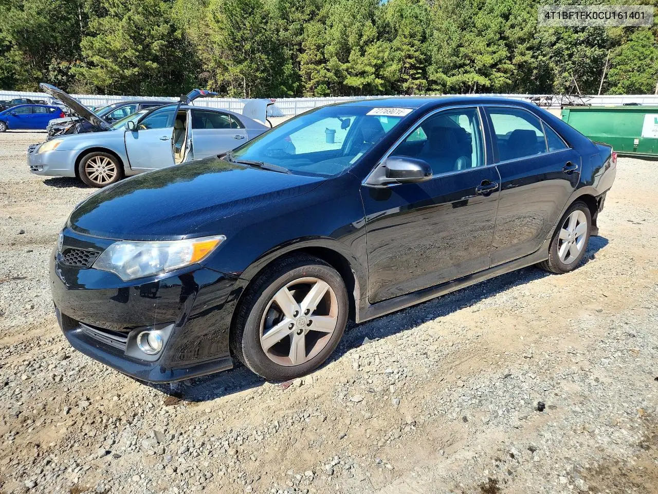 4T1BF1FK0CU161401 Toyota Camry 2012 — повреждение Задняя часть, фото до ремонта